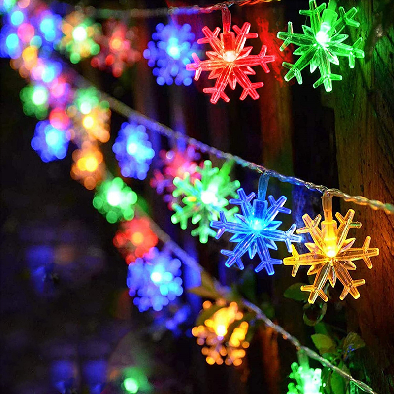 Solar Lights Led String Lights Snowflake Lights for Christmas Tree Decoration Outdoor Courtyard Balcony Fence Pole Garden Solar Lights Led String Lights Snowflake Lights for Christmas Tree Decoration Outdoor Courtyard Balcony Fence Pole Garden