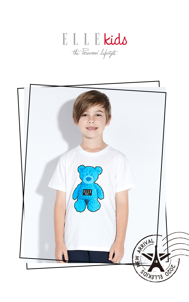 ELLE kids 2020年夏季新款 圆领短袖儿童T恤 天猫优惠券折后￥49包邮（￥99-50）男、女童110~160码多色可选
