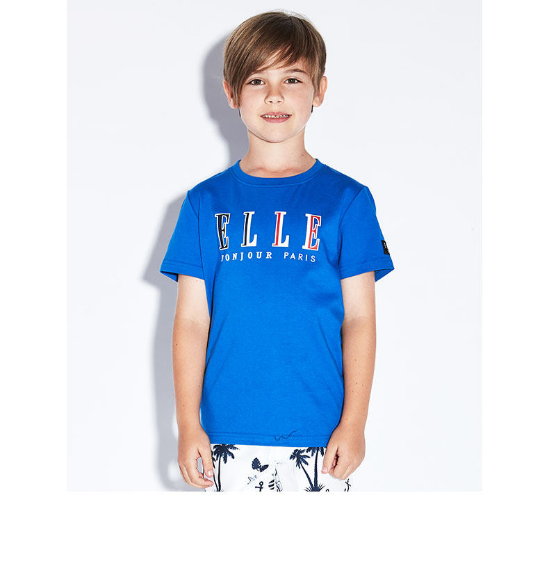 ELLE kids 男童圆领短袖T恤 图11