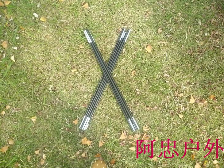 Ngoài trời lều ba người ngoài trời 3-4 người hỗ trợ cực cột thủy tinh cực sửa chữa phụ kiện ống lều 2 miếng 4 mét - Lều / mái hiên / phụ kiện lều lều du lịch