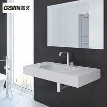 Nordic artificial stone wall-type integrated Lower Basin wash basin bathroom countertop washbasin toilet basin customization