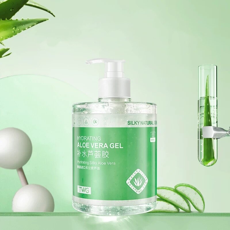 院线同款芦荟胶500g大瓶补水保湿晒后修护温和清爽不油腻舒缓痘印