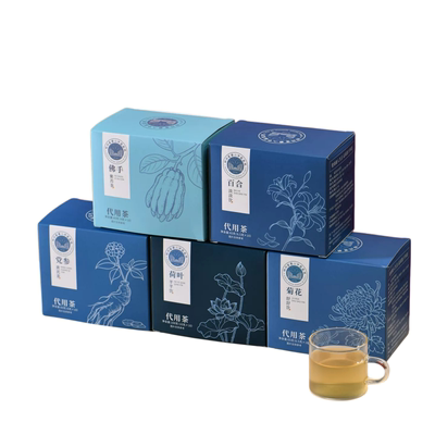 百合党参黄芪佛手紫苏荷叶菊花茶