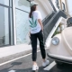 Xu hướng thời trang mới mùa hè năm 2021 màu đỏ ròng là bộ đồ thể thao và giải trí Hàn Quốc mỏng quần dụng cụ nữ hai mảnh - Bộ đồ