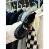 Кожаная обувь на платформе для кожаной обуви, туфли в английском стиле, 2023 года, в британском стиле