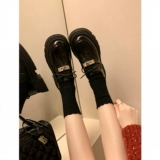 Кожаная обувь на платформе для кожаной обуви, туфли в английском стиле, 2023 года, в британском стиле