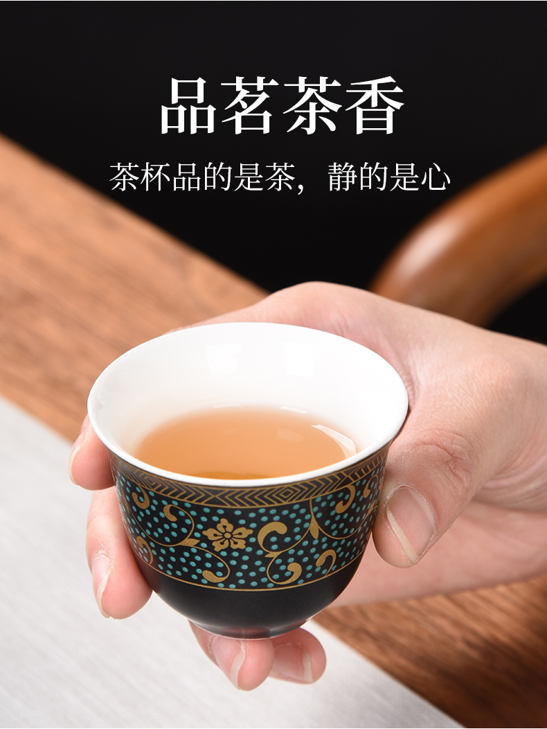 HaoFeng kung fu tea set suit household contracted Japanese ceramic teapot teacup tea sea GaiWanCha accessories gift box