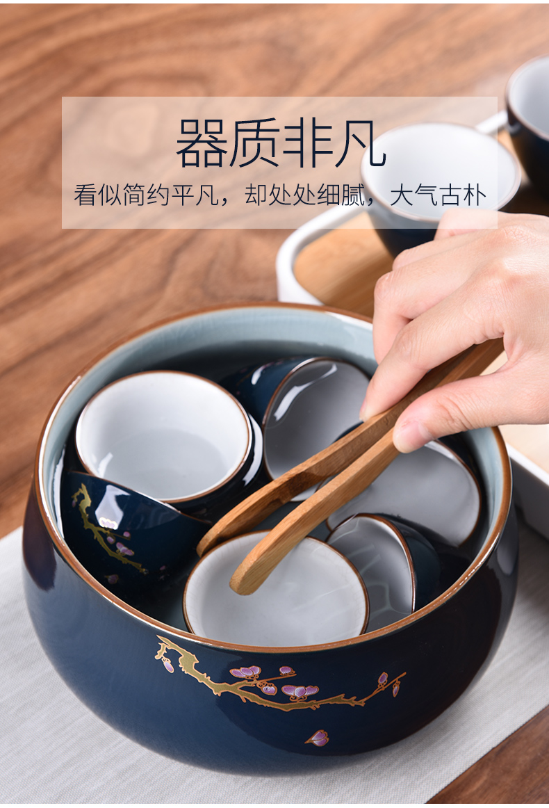 HaoFeng tea to wash to large household writing brush washer water jar washing bowl with ceramic kung fu tea set with parts spare parts for the tea taking