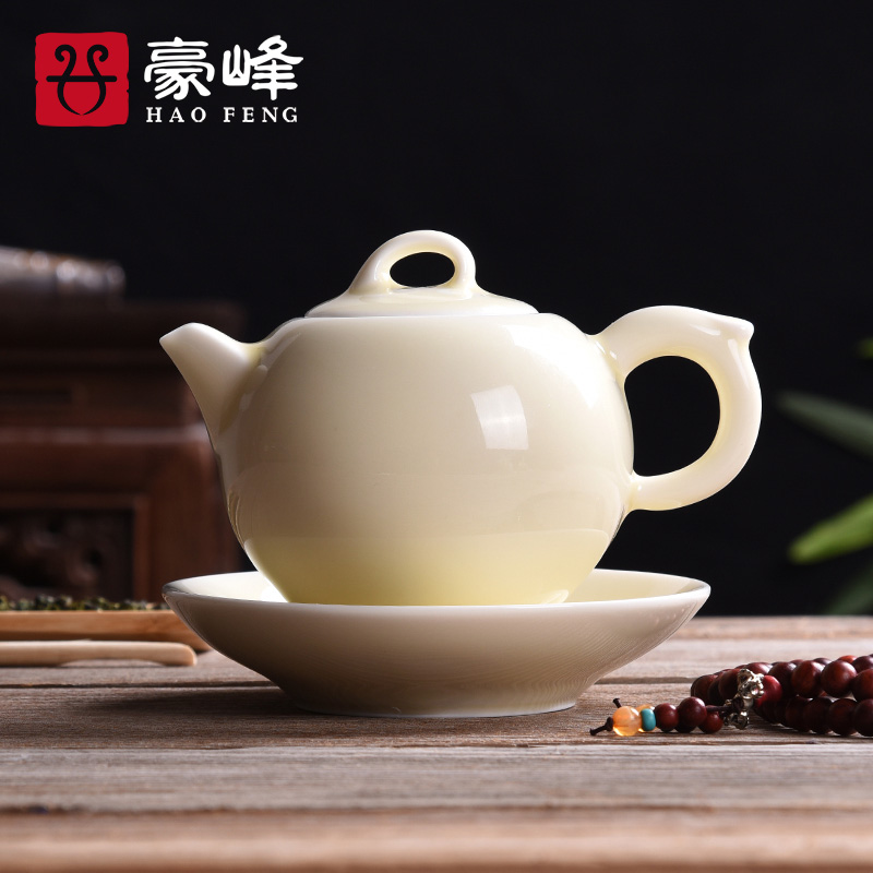 HaoFeng longquan celadon creative ceramic purple sand tea set kung fu office personal mesh tea kettle