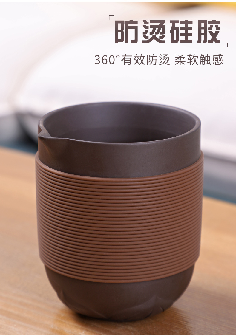 HaoFeng purple sand tea set travel kung fu suit household is suing portable one - piece the receive contracted travel tea set