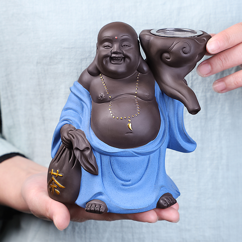 HaoFeng see colour sand clay) filter individuality creative Japanese ceramic tea pet monk kung fu tea tea accessories
