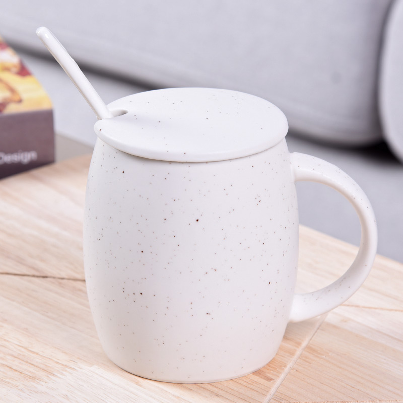 HaoFeng creative mugs ceramic cups of coffee cup milk cup breakfast cup express cartoon cup with a spoon