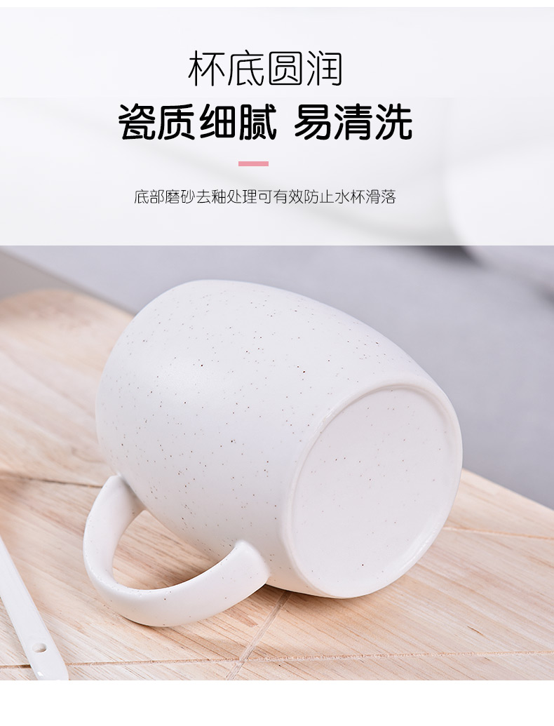 HaoFeng creative mugs ceramic cups of coffee cup milk cup breakfast cup express cartoon cup with a spoon