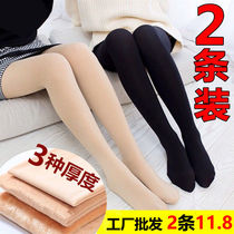  12 packs of spring autumn and winter thick bare legs pantyhose leggings socks thickened velvet flesh-colored stockings women
