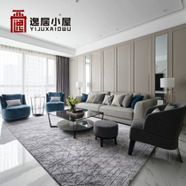 Postmodern light lavish sofa combined extravagant dark black series furniture custom-made Bikei garden-like board room full spot