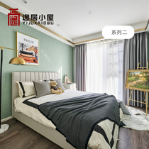 Modern Pole Jane American Wedding Bed Fabric Genuine Leather Soft Bag Master Bedroom 1 8 m Double Bed Port Style Light Lavish Furniture Custom