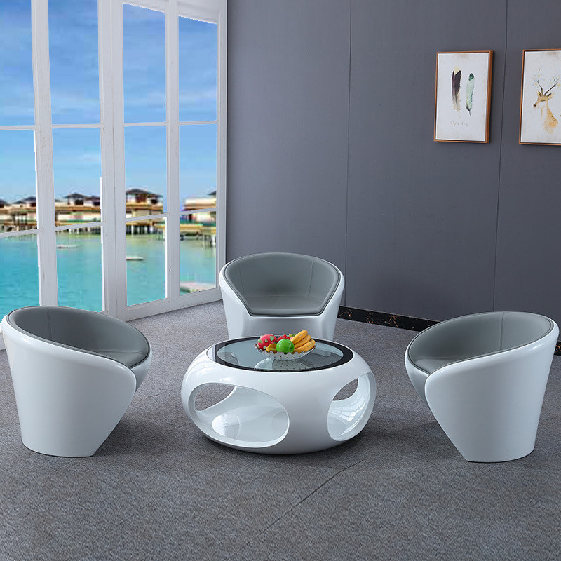 Office sofa leisure reception company Member sofa paint to negotiate table and chair creative personality sofa tea combination