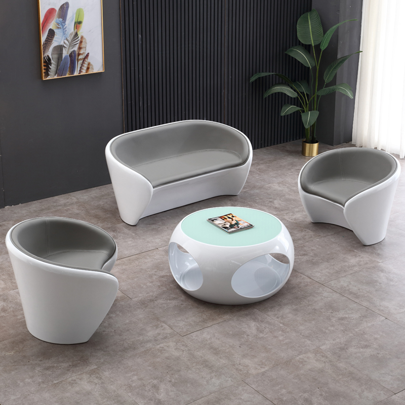 Personalized Creative Negotiation Table and Chair Combination Shop Rest Area Beauty Salon Business Reception Reception Sofa Table and Chair Combination