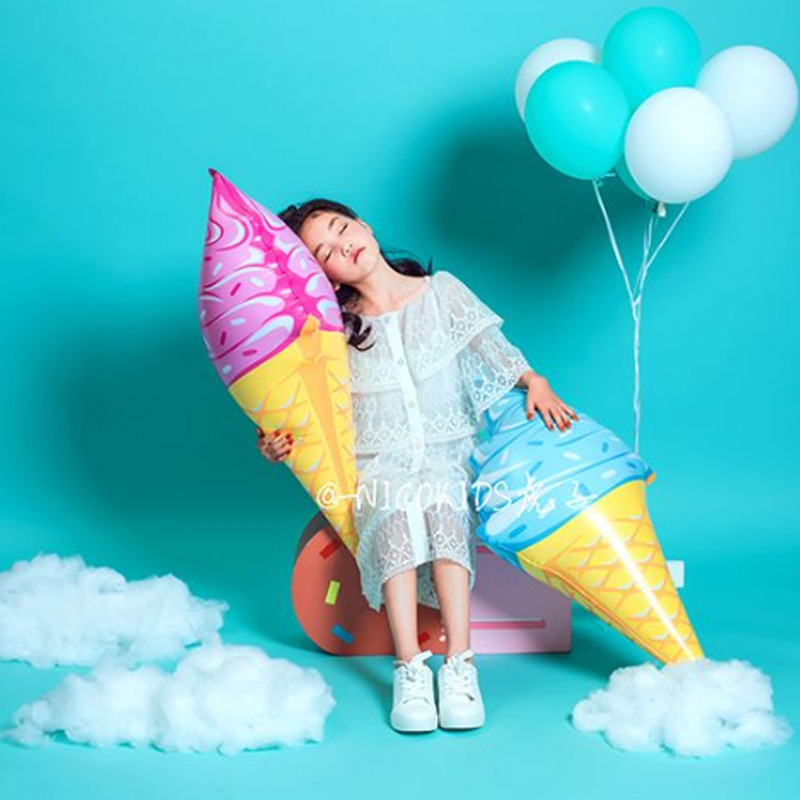 Children's photography props beach travel creative ice cream inflatable photo studio art photo background decoration shooting new style