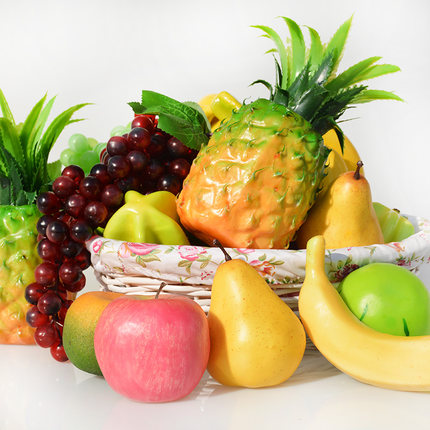 Wedding Dress Children Photography Props Photo Studio Photo Shoot Simulation Red Apple Watermelon Model Fruit Fake Fruit Pendulum