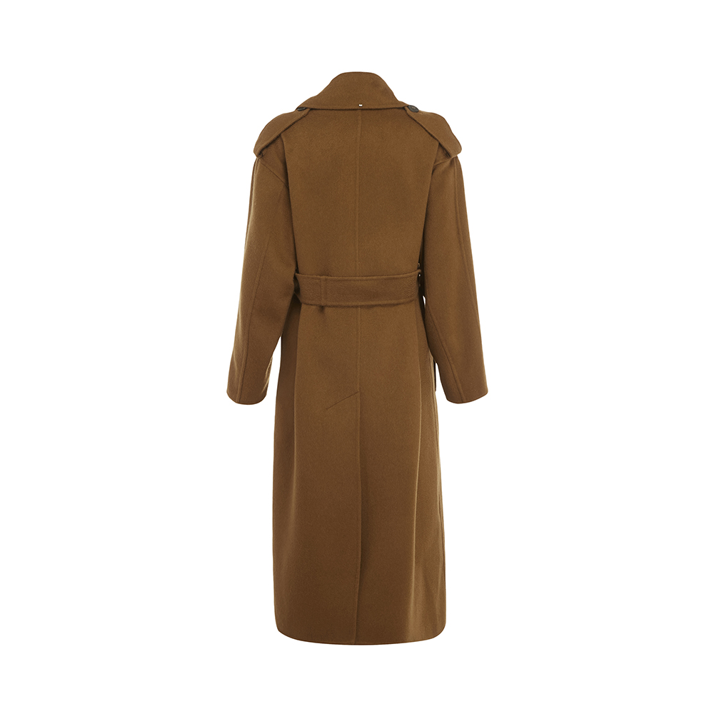 Coat Cashmere Max Mara SPORTMAX Dòng Multi-Color Tính stitching sọc nữ