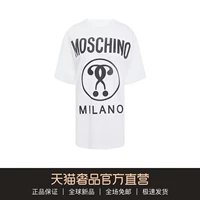 moschino/莫斯奇诺 Летняя многоцветная хлопковая футболка с коротким рукавом для отдыха, 2020