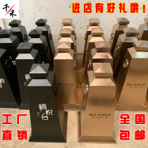 Stainless steel road cones roadblocks Warning pile signs Warning signs Parking signs High-end property community safety isolation pier customization