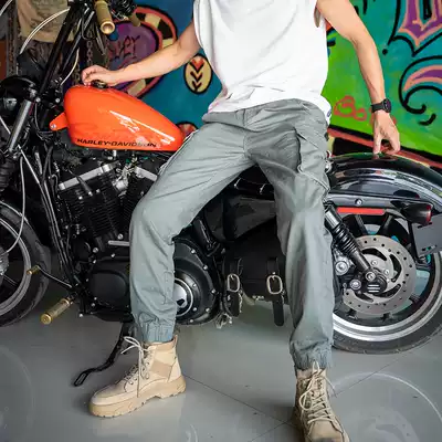 Locomotive leg pants outdoor casual pants overalls pants camouflage locomotive riding pants high-elastic men's and women's autumn and winter seasons