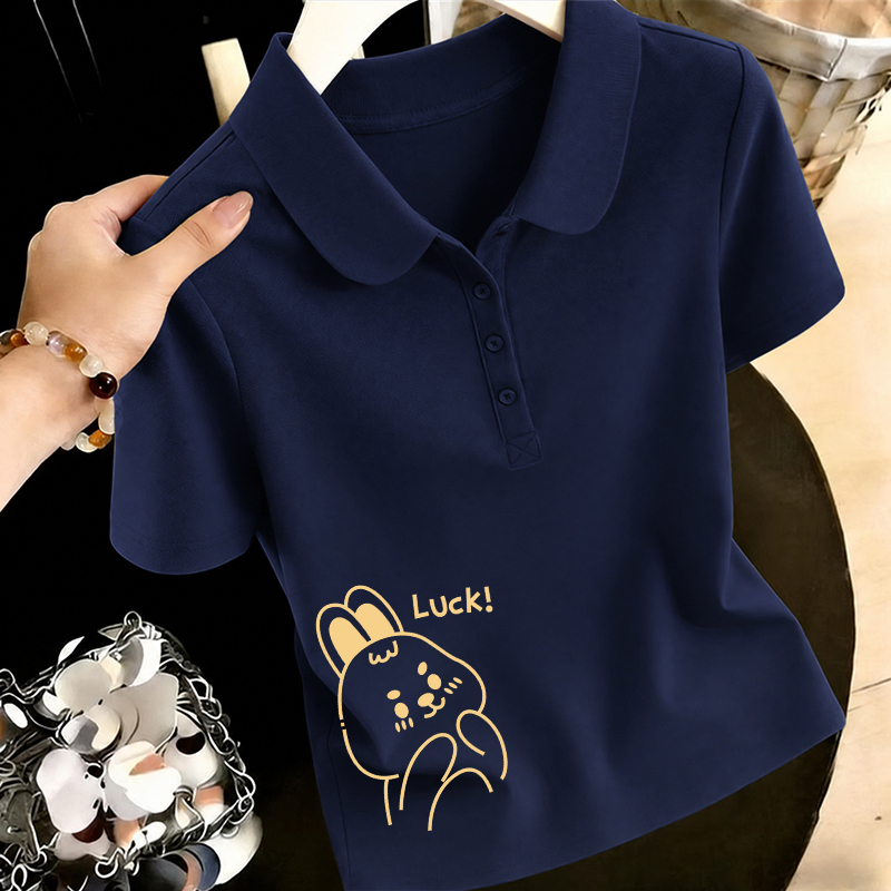 Discounted Export Pure Cotton Polo Shirt with Short Sleeves, Navy Blue, High-Quality, Regular Shoulder Fit, Casual Women's T-Shirt Discounted Export Pure Cotton Polo Shirt with Short Sleeves, Navy Blue, High-Quality, Regular Shoulder Fit, Casual Women's T-Shirt