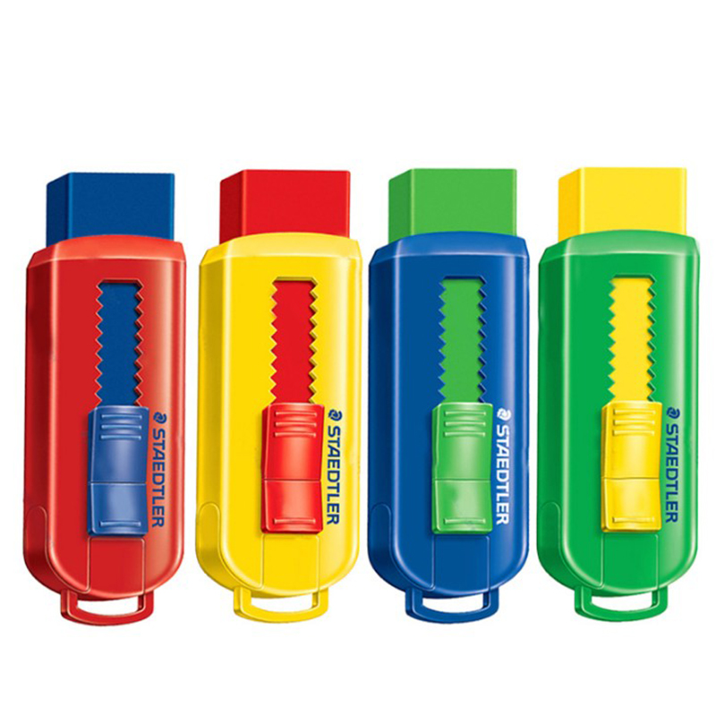 German sched building rubber 525 professional color push-and-pull rubber eco-friendly student painting design clean and retractable eraser removable core eraser student cute