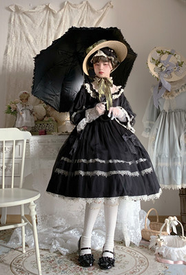 taobao agent Discount Clearance*Xiaochun Song*Xiao -high waist OP spot*Moon River lolita*black/red/black and white skirt