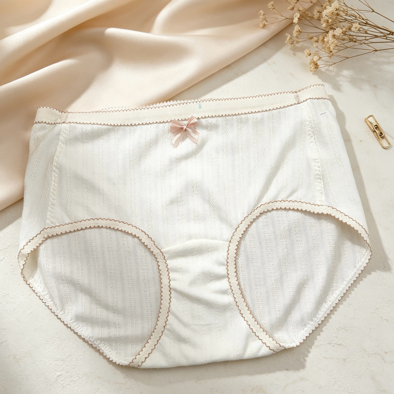 Cream White Jacquard Pure Cotton Lycra Soft Stretch Knit Fabric for Home Wear, Men's and Women's Underwear Fabric Cream White Jacquard Pure Cotton Lycra Soft Stretch Knit Fabric for Home Wear, Men's and Women's Underwear Fabric