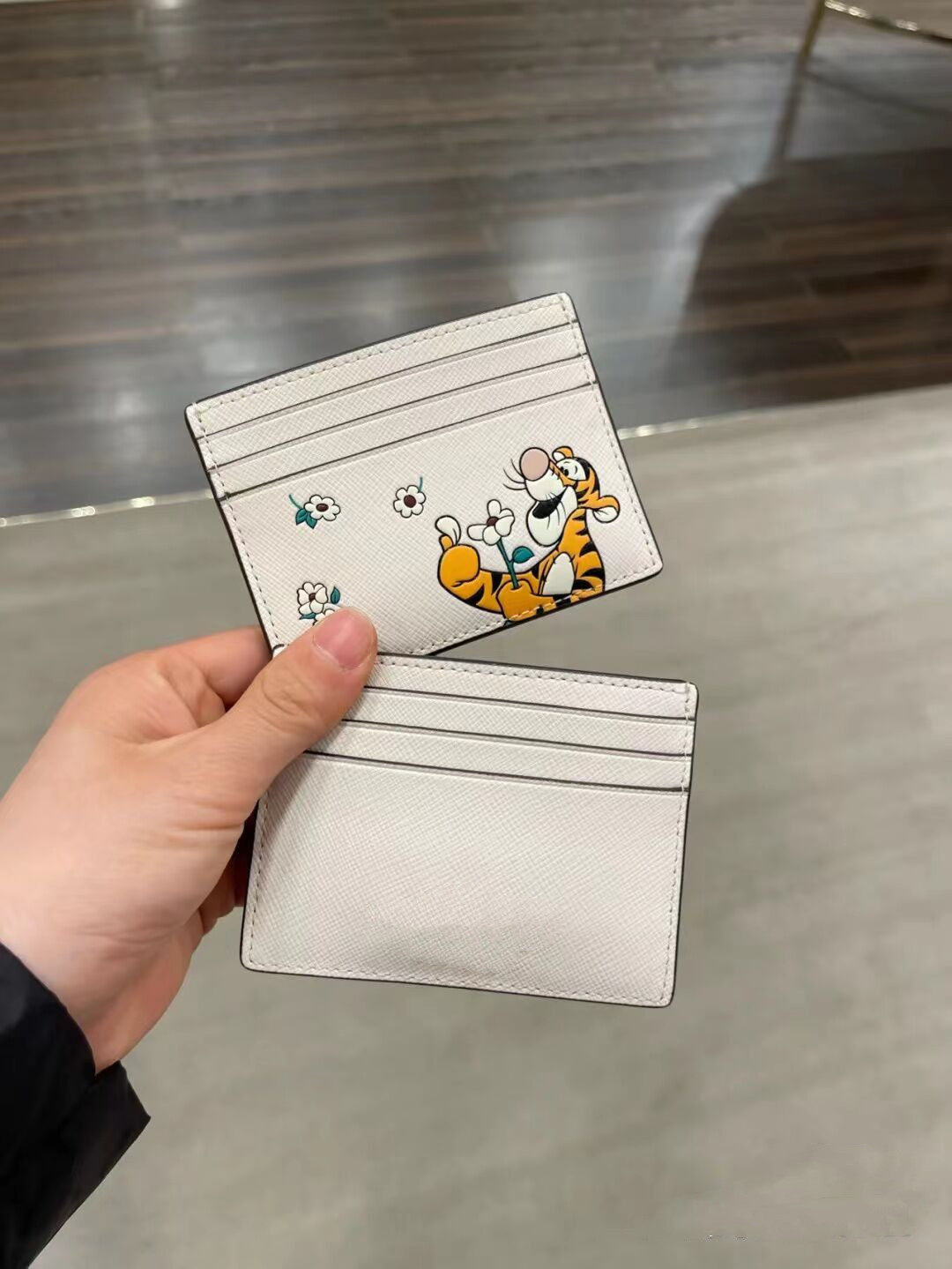 ks Year of the Tiger card bag women's leather ultra-thin small and simple leather case multi-card slot credit card sleeve men's coin purse