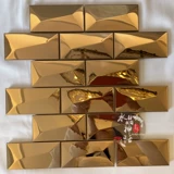 Металлическая самоклеющаяся мозаика из нержавеющей стали, головоломка на стену