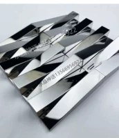 Арочный длинное полоса металлическое серебряное цвет