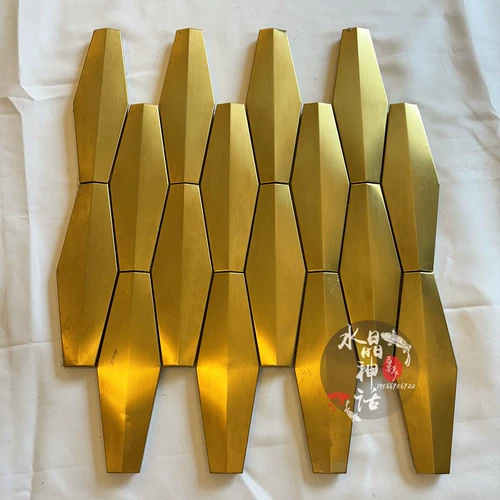 Металлическая шестиугольная трехмерная мозаика из нержавеющей стали на стену, в 3d формате