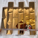 Металлическая самоклеющаяся мозаика из нержавеющей стали, головоломка на стену