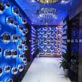 3D Трехмерная светящаяся металлическая чувствительная настенная настенная наклейка KTV Отдельная комната красочная световая настенная кирпичная пленка и телевизионный фон стены украшения