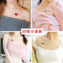Tattoo stickers waterproof female long-lasting ins wind small fresh net red Korean simulation cute sexy clavicle non-semi-permanent
