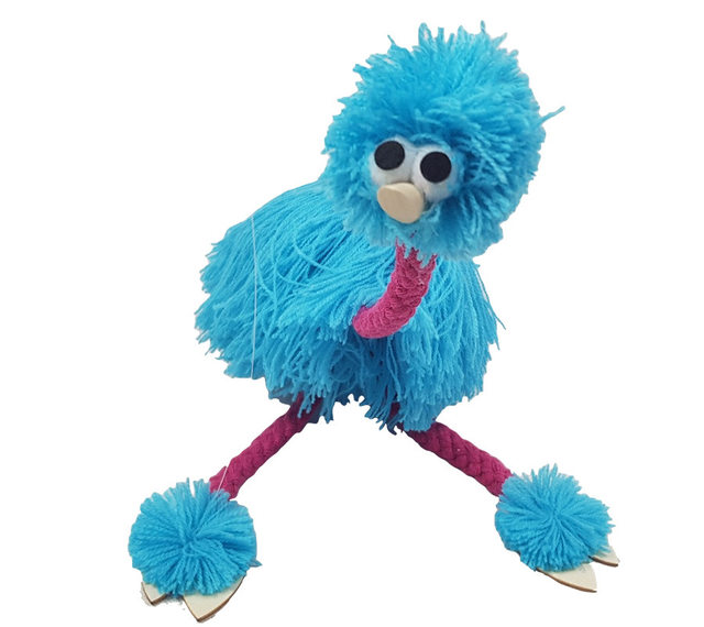 String Puppet Ostrich Funny Creative Funny Puzzle String Puppet Doll New and strange toy String Wooden Doll ຂອງຂວັນ