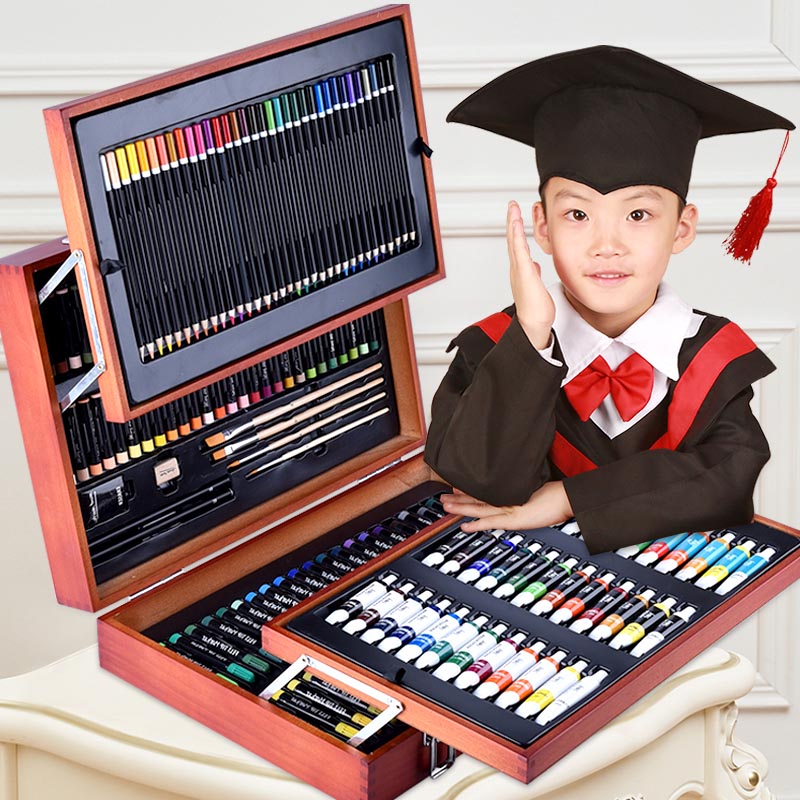 Watercolor pen set children washable drawing pen kindergarten color pen 36 baby graffiti stationery children watercolor pen New year 24 color kindergarten brush color pen can be washed safe and non-toxic