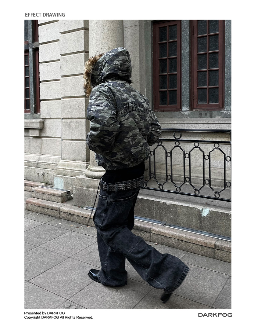 Camouflage Fake Fur Puffer Jacket WN9915 – WONDER NOAH