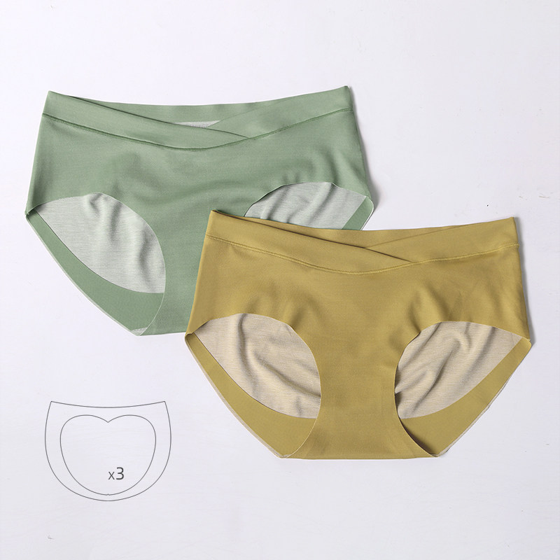 Pregnant women cotton panties women summer breathable mid-waist support abdominal non-marking cotton shorts early early second trimester