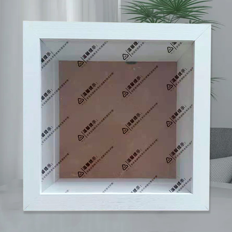 Simple Three-Dimensional Hollow 9cm Specimen Frame DIY Handmade Clay Dried Flower Thickened Display Frame Photo Frame Stand