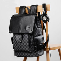 Yuesen Kangaroo Men Pure Leather Square Cross Shoulders Fashion Large Capacity Young Computer Travel Pack