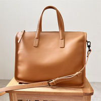 Japanese simple imported first-layer cowhide large bag women's bag large capacity briefcase ol commuter bag handbag shoulder bag