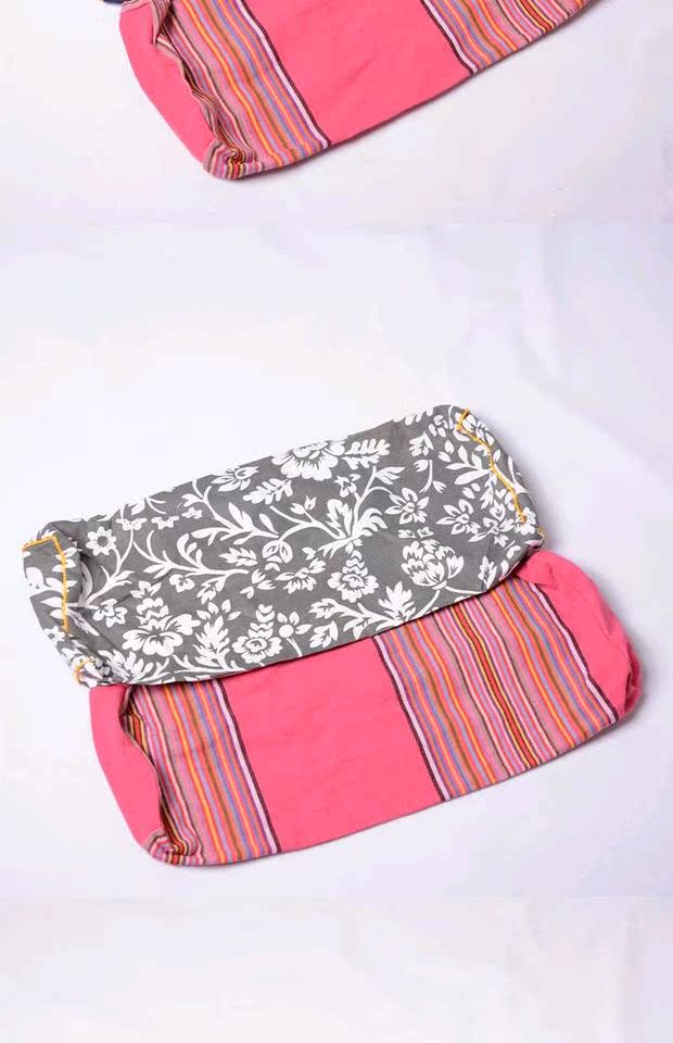 Cũ thô bông gối cổ tử cung tòa gối retro zippered hình chữ nhật gối gối gối túi giấy không hàn - Gối trường hợp gối nước