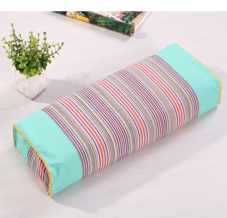 Cotton vải thô đơn gối vuông vỏ kiều mạch gối gối chăm sóc sức khỏe gối cổ tử cung có thể tháo rời và gối có thể giặt gối cổ