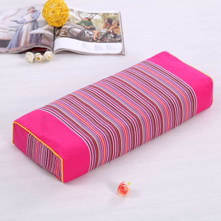 Cotton vải thô đơn gối vuông vỏ kiều mạch gối gối chăm sóc sức khỏe gối cổ tử cung có thể tháo rời và gối có thể giặt gối cổ