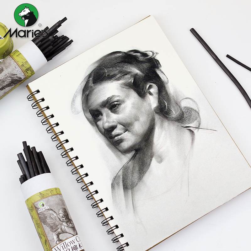 Marley cotton willow charcoal strip Chinese painting Wicker charcoal brush sketch carbon strip painting art students special sketch soft carbon rod